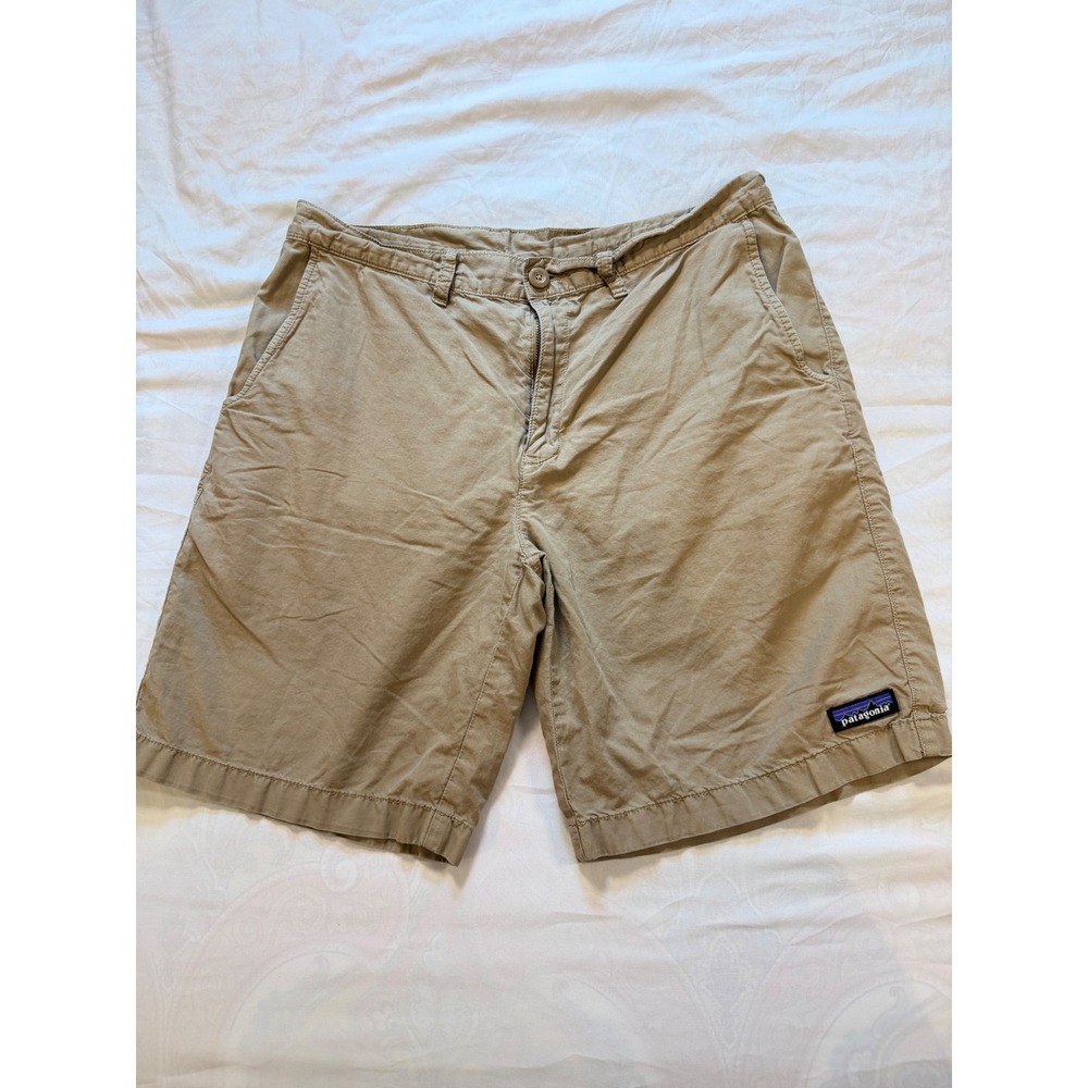 Patagonia Men 33 Tan Organic Cotton Hemp Lightweight Shorts 57765 SP22 MJVK
